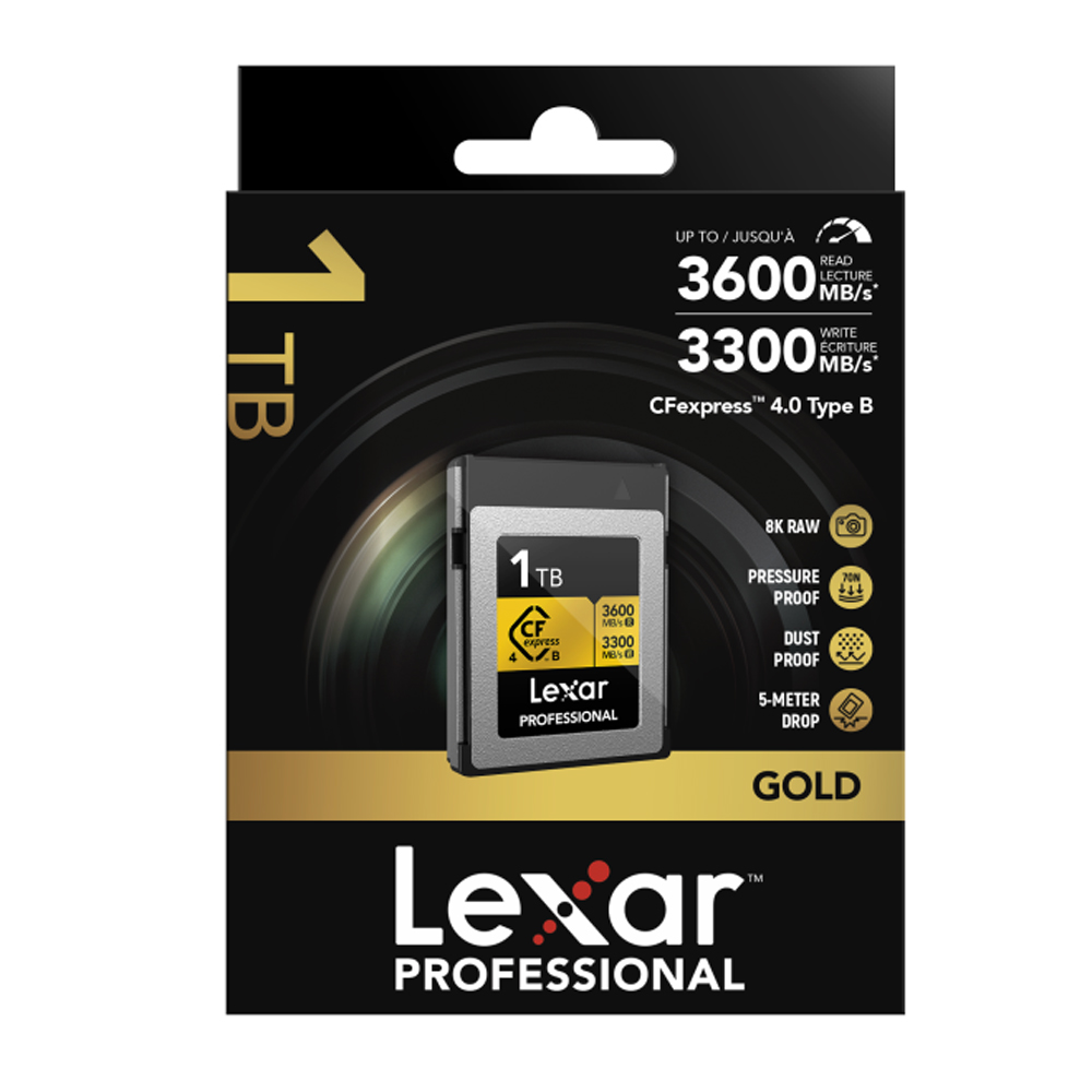 Lexar CFexpress 1 TB PRO Type B GOLD 4.0 Serie R36 0843367135844