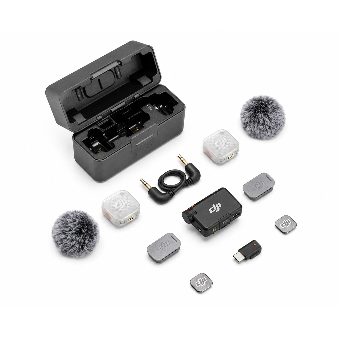 DJI MIC Mini 2S (2 TX + 1 RX+Charging Case), Empfänger, Sender, Ladeschale DJI MIC Mini 2S (2 TX + 1 RX+Charging Case), Empfänger, Sender, Ladeschale