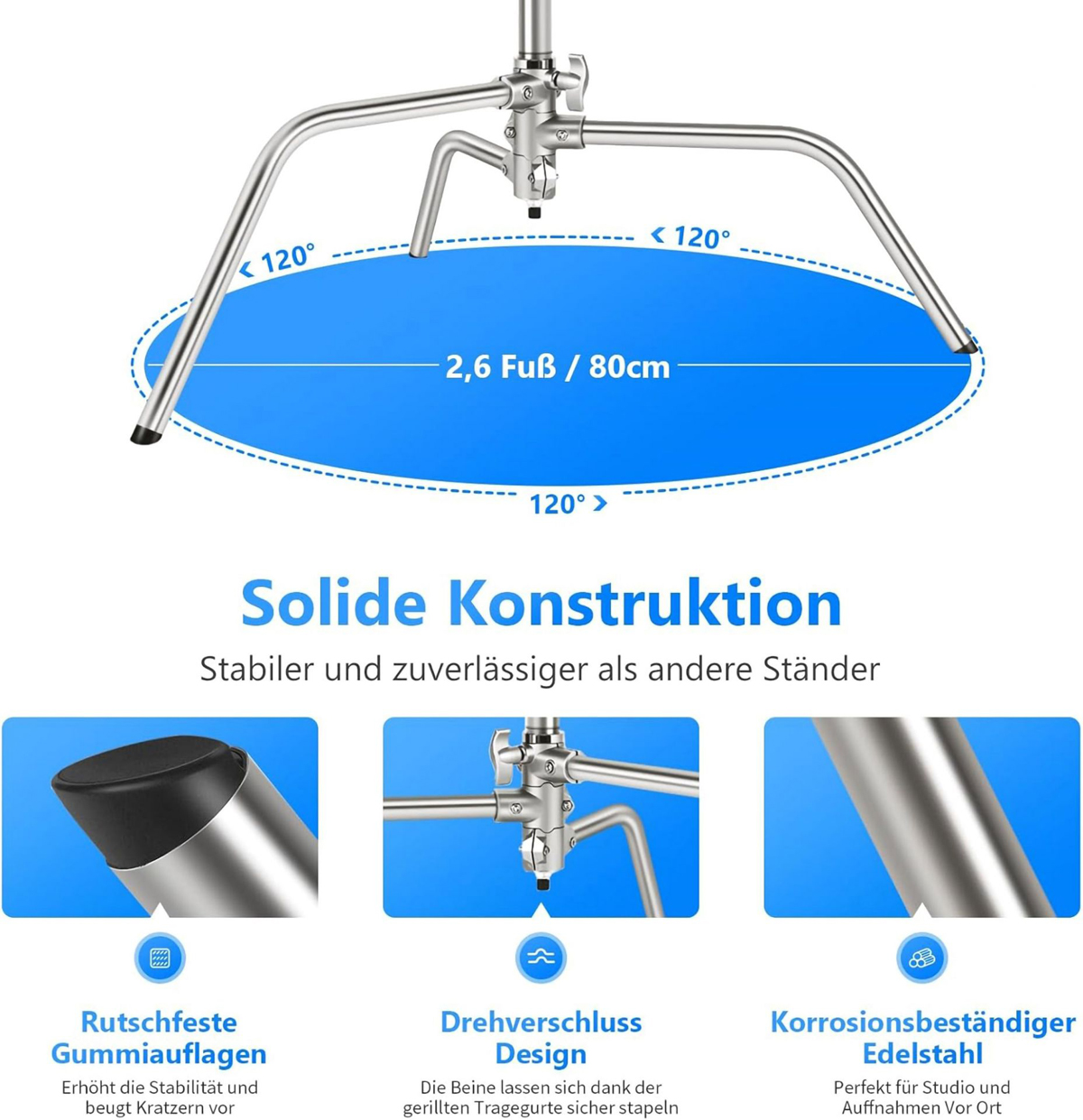 NEEWER SC320 Premium C-Stand Galgenstativ NEEWER SC320 Premium C-Stand Galgenstativ