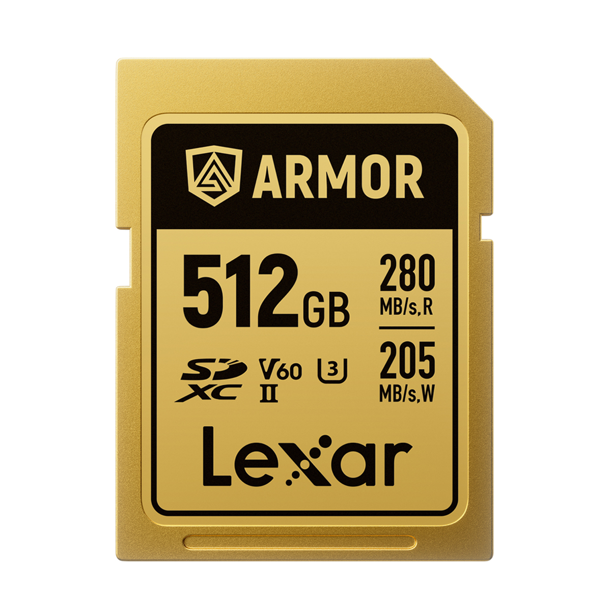 Lexar Armor Pro Gold 512 GB SDXC V60 (280/205 MB/s 0843367138586
