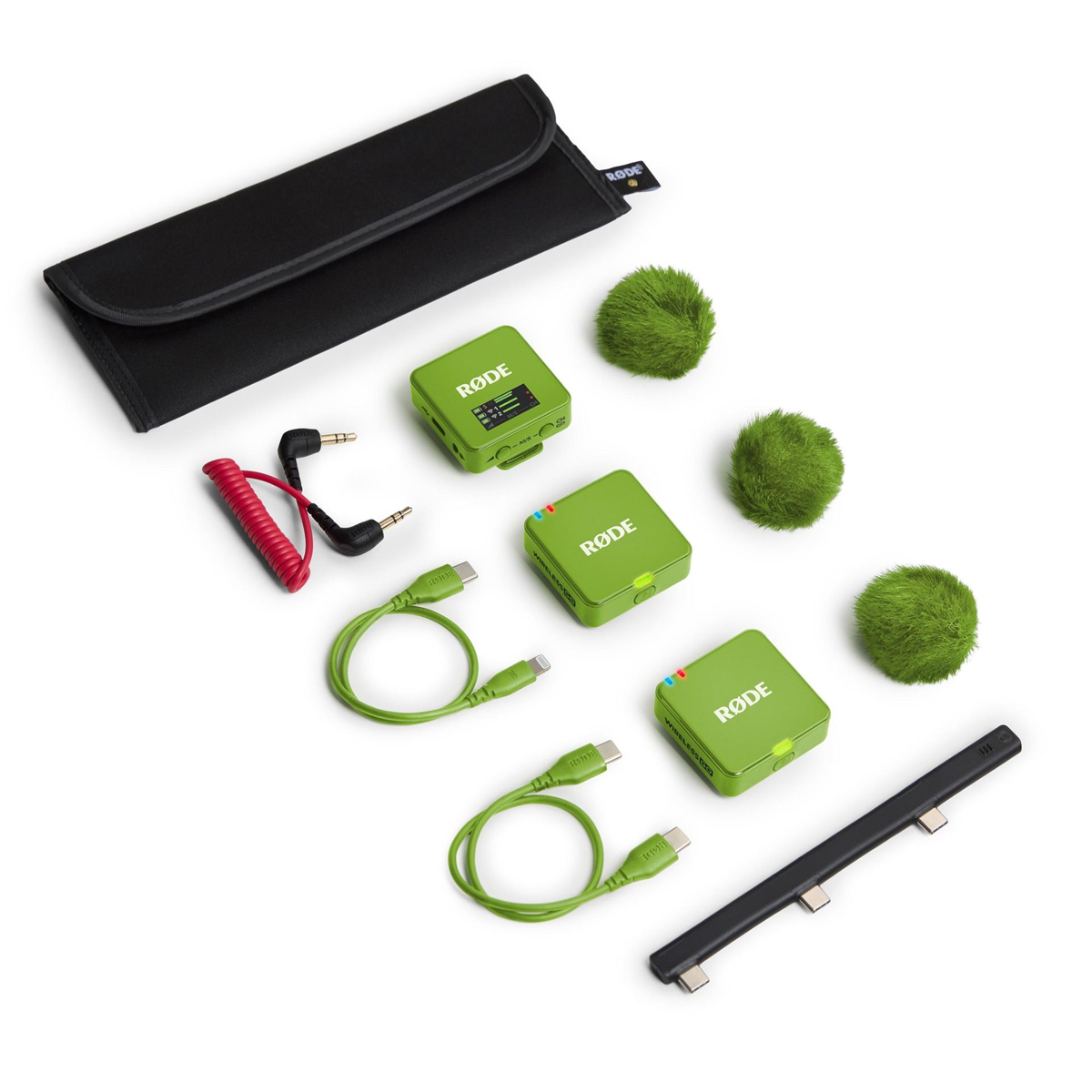 Rode Wireless GO (Gen. 3) Green, digital Mikrofonsystem, 2-Kanal, drahtlos Rode Wireless GO (Gen. 3) Green, digital Mikrofonsystem, 2-Kanal, drahtlos