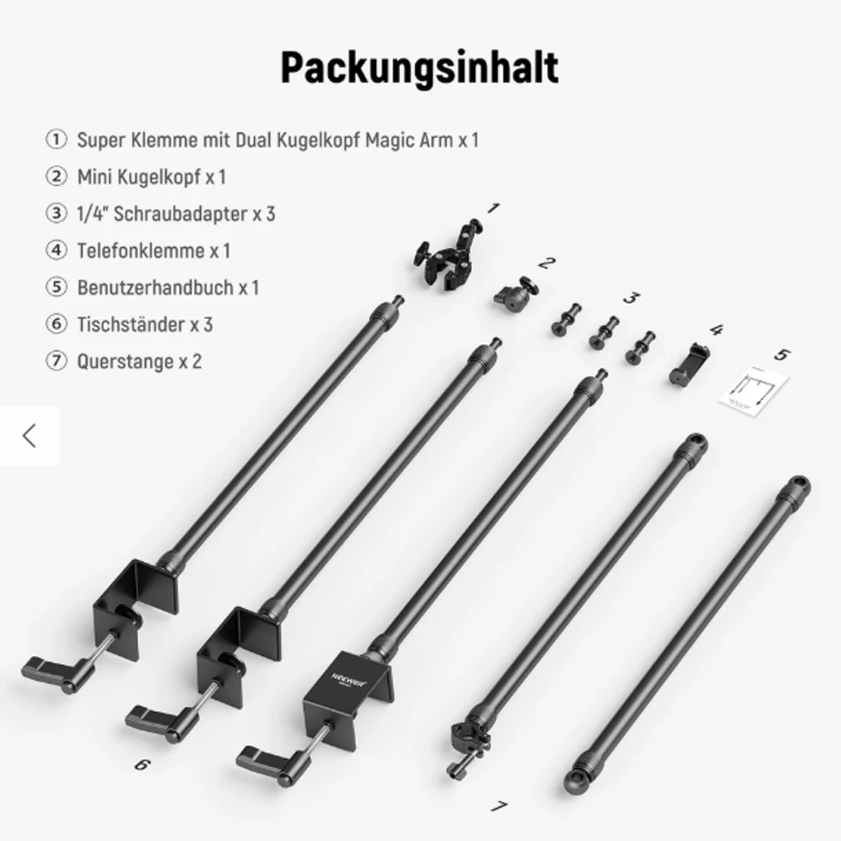 NEEWER NK003 Überkopf Kamera Mount Tischhalterung NEEWER NK003 Überkopf Kamera Mount Tischhalterung