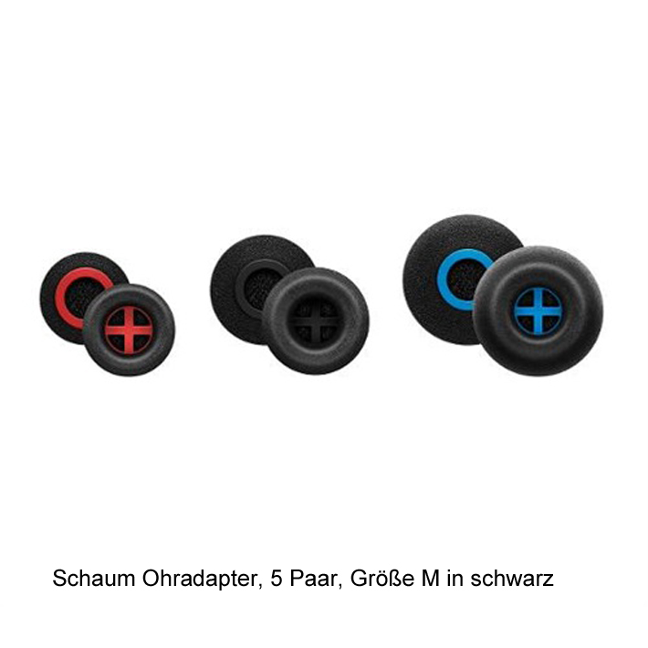 Sennheiser Foam Ear Adapter M=schw. 5 Paar Memory- 4044155235104
