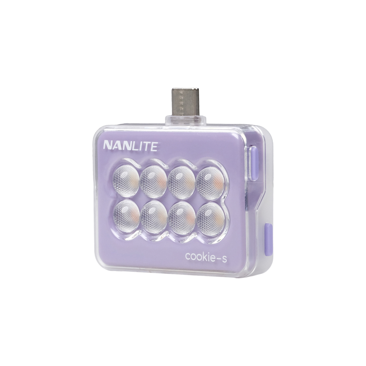 Nanlite Mini-Smartphone-Leuchte cookie-s rechteckig, lavendel