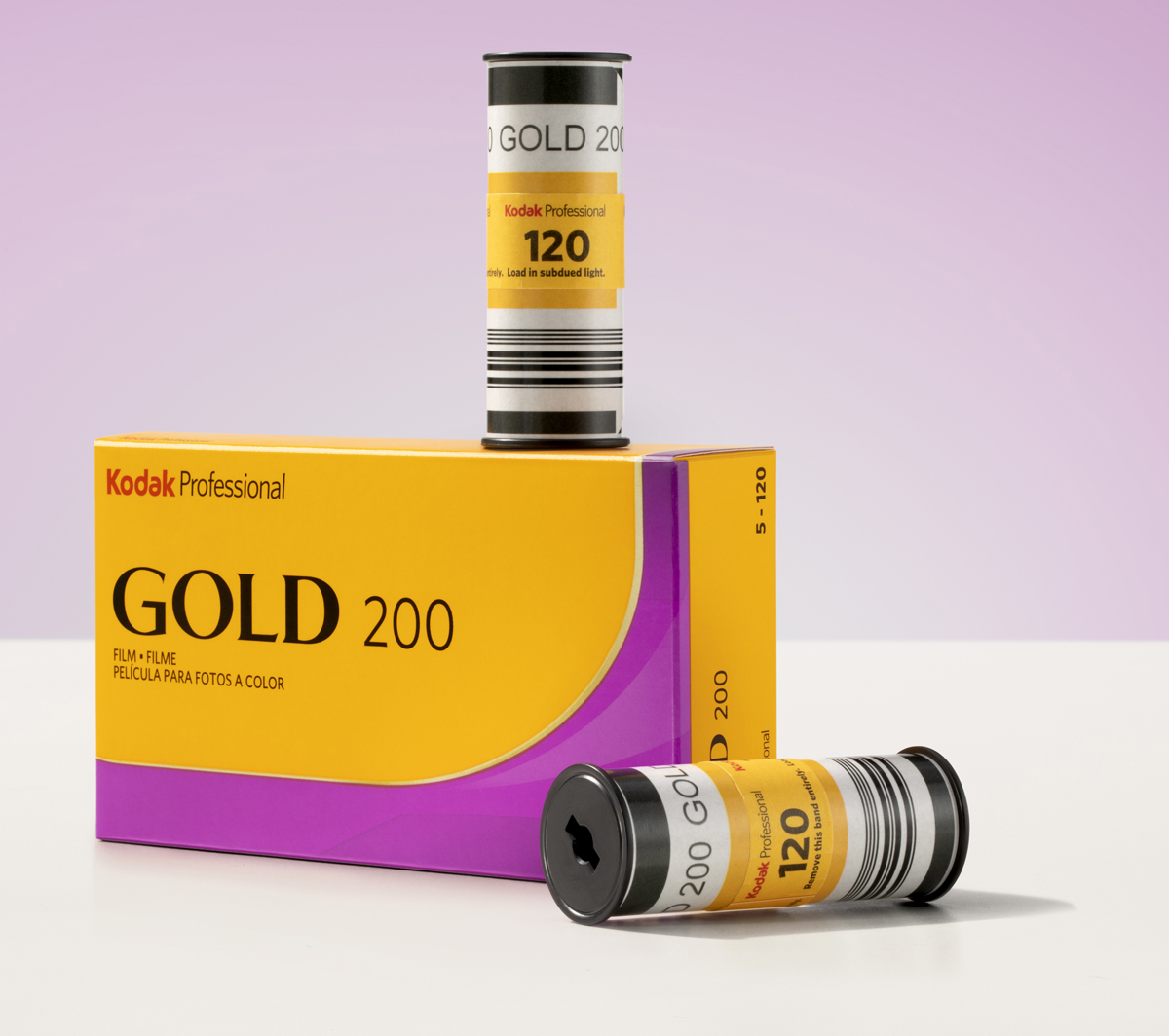 Kodak GOLD 200 120 Film Professional 1er Pack Roll 0041771075590