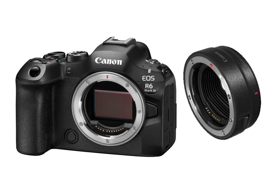 Canon EOS R6 III Set mit EF - EOS RF Bajonett Adapter Canon EOS R6 III Set mit EF - EOS RF Bajonett Adapter