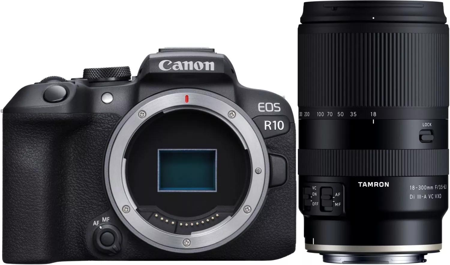 Canon Softbundle EOS R10 Set mit Tamron 18-300 F3,5-6,3 Di III-A VC VXD