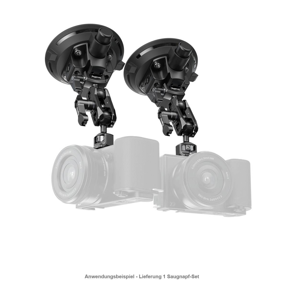 SmallRig 4236C 4" Saugnapf-Kameramontage Kit für Fahrzeugaufnahmen