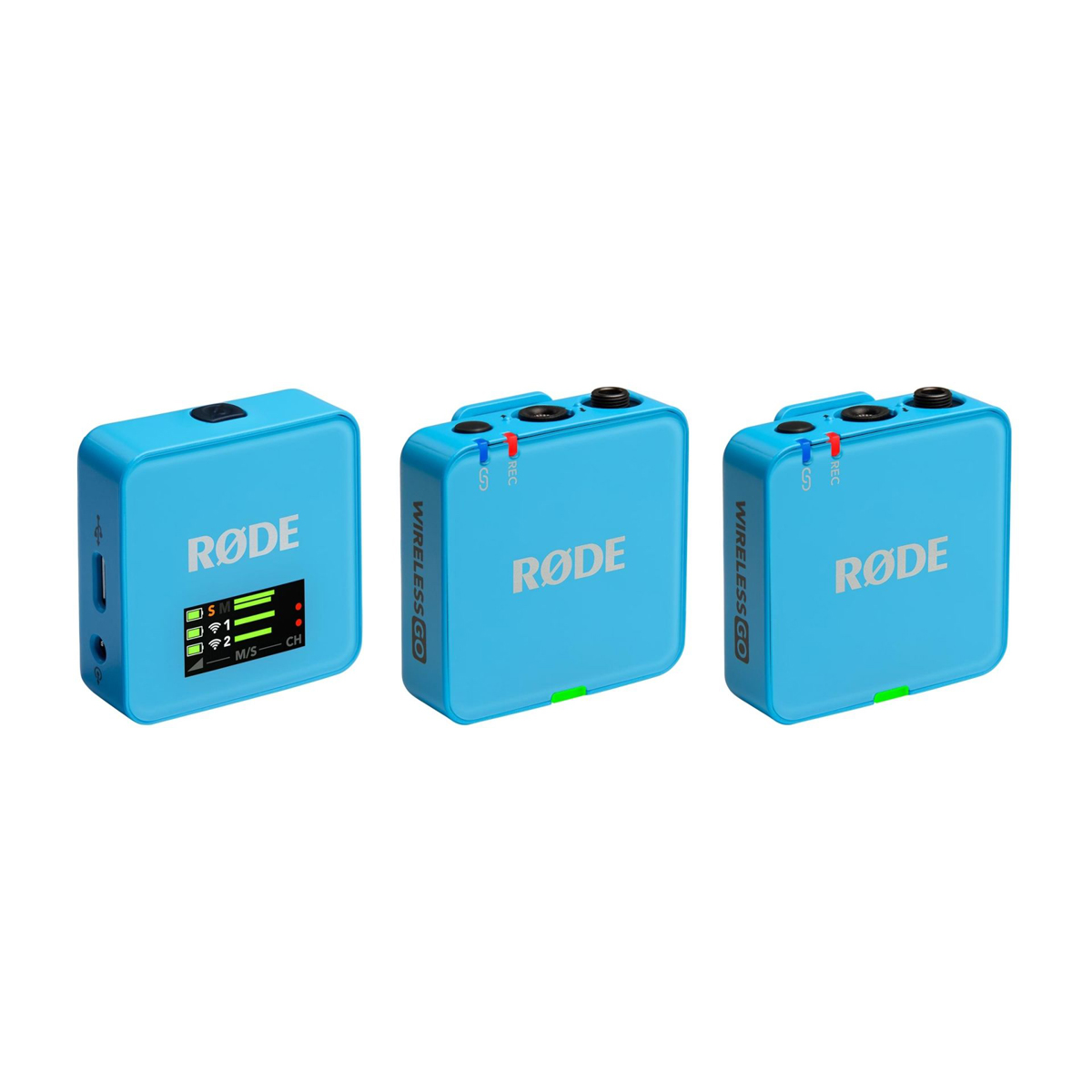 Rode Wireless GO (Gen. 3) Blue, digital Mikrofonsystem, 2-Kanal, drahtlos