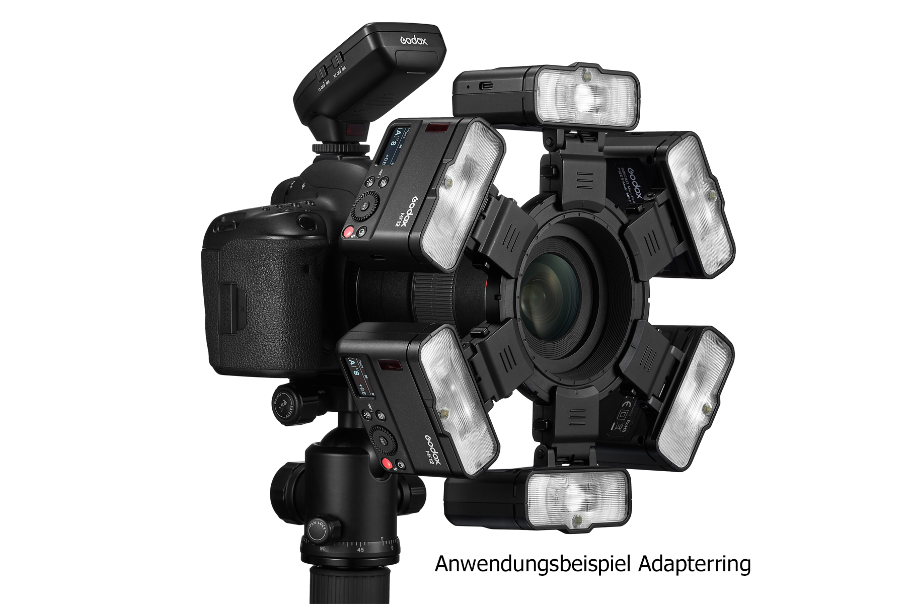 Godox MF12-K2 Makro Blitzgeräte-Kit 2x MF12 mit Zubehör 6952344222430