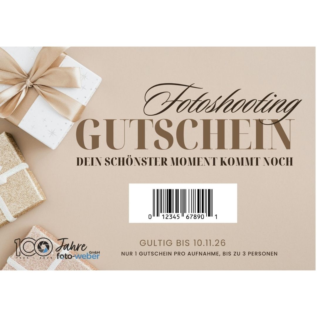Geschenkgutschein: Professionelles Fotoshooting – Flexibel schenken, besondere Momente festhalten Geschenkgutschein: Professionelles Fotoshooting – Flexibel schenken, besondere Momente festhalten