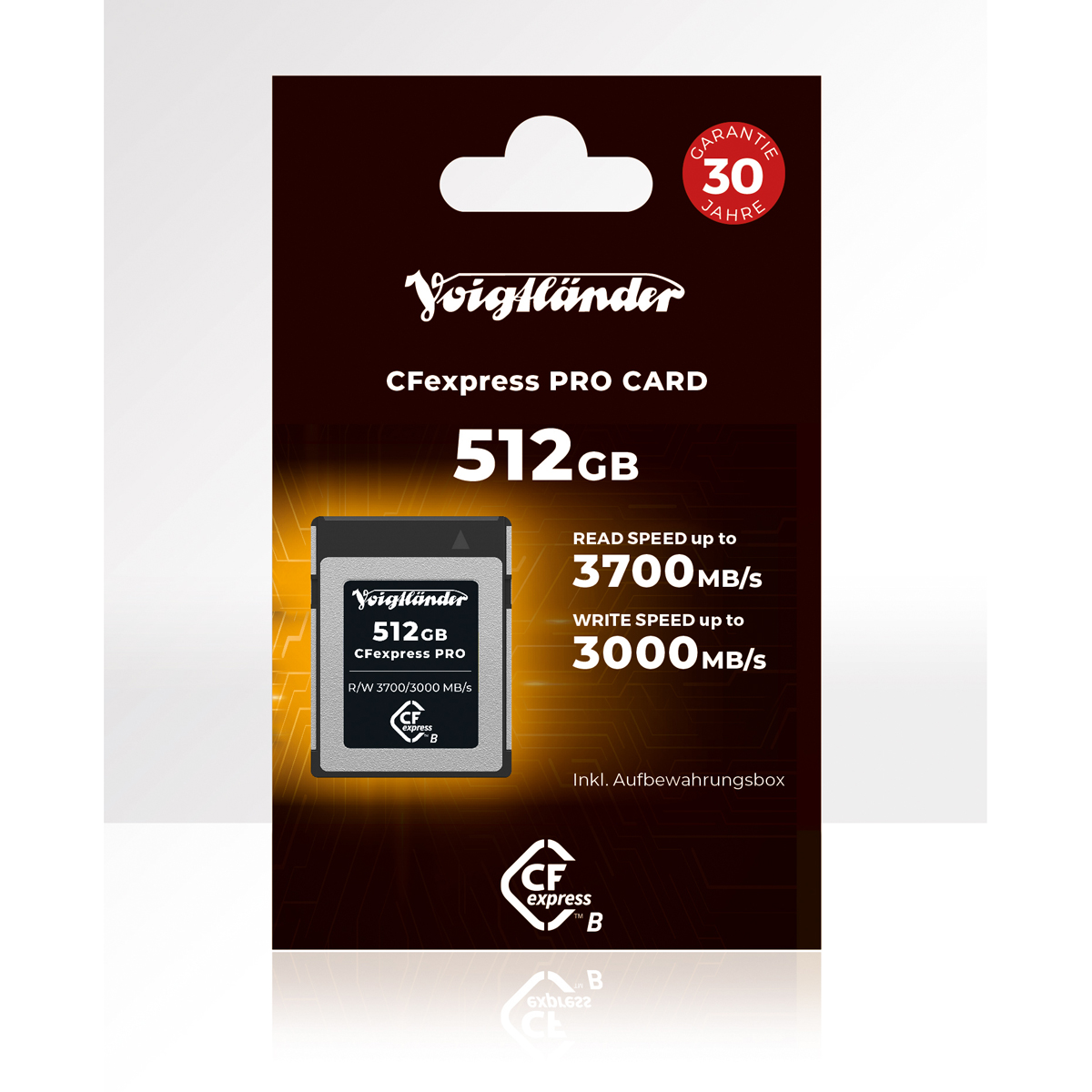 Voigtländer CFexpress Professional 512GB Typ-B (3700/3000 MB/s) Voigtländer CFexpress Professional 512GB Typ-B (3700/3000 MB/s)