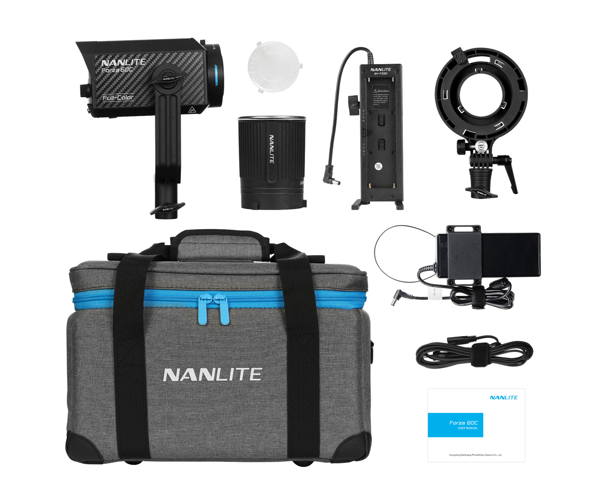 Nanlite FORZA 60C RGBLAC-LED Reportage und Studio-Scheinwerfer 4001072038676