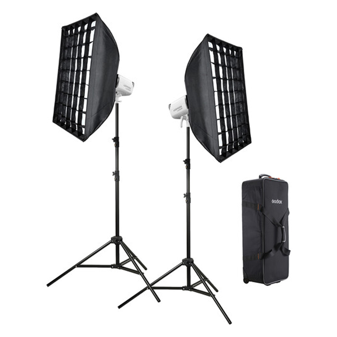 Godox Litemons LA150R K2 white RGB LED Leuchte+Zubehör+Tasche