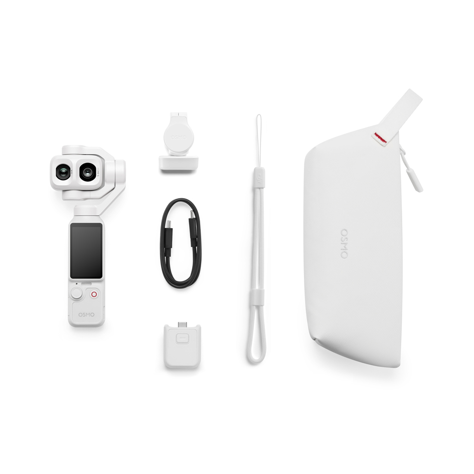 DJI Osmo Pocket 4P Pearl White Standard Combo, Gimbal-Kamera DJI Osmo Pocket 4P Pearl White Standard Combo, Gimbal-Kamera