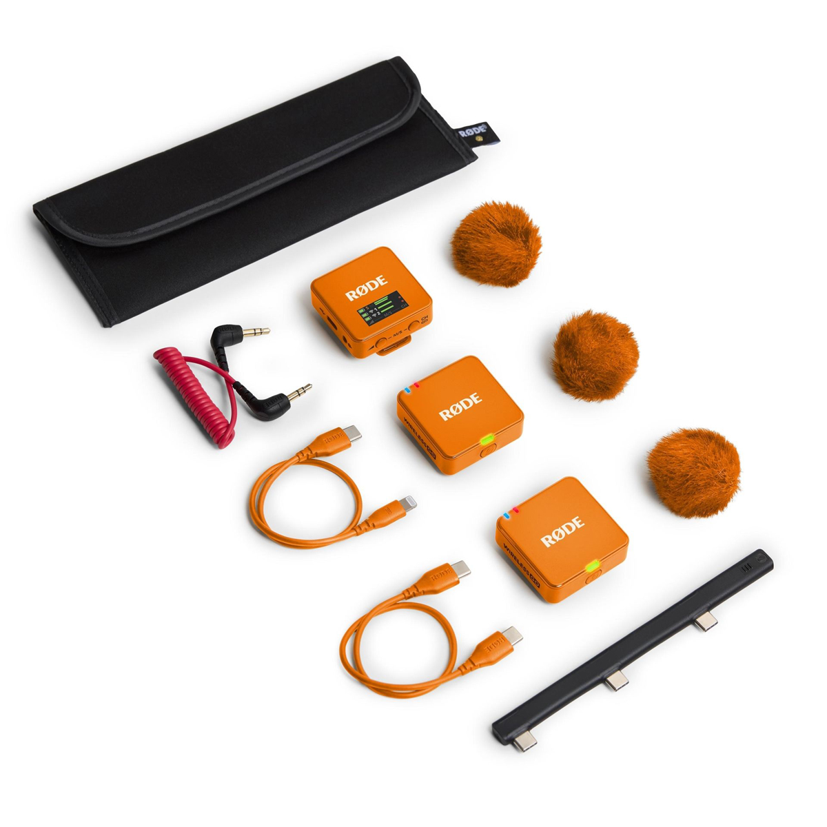 Rode Wireless GO (Gen. 3) Orange, dig., Mikrofonsystem, 2-Kanal, drahtlos