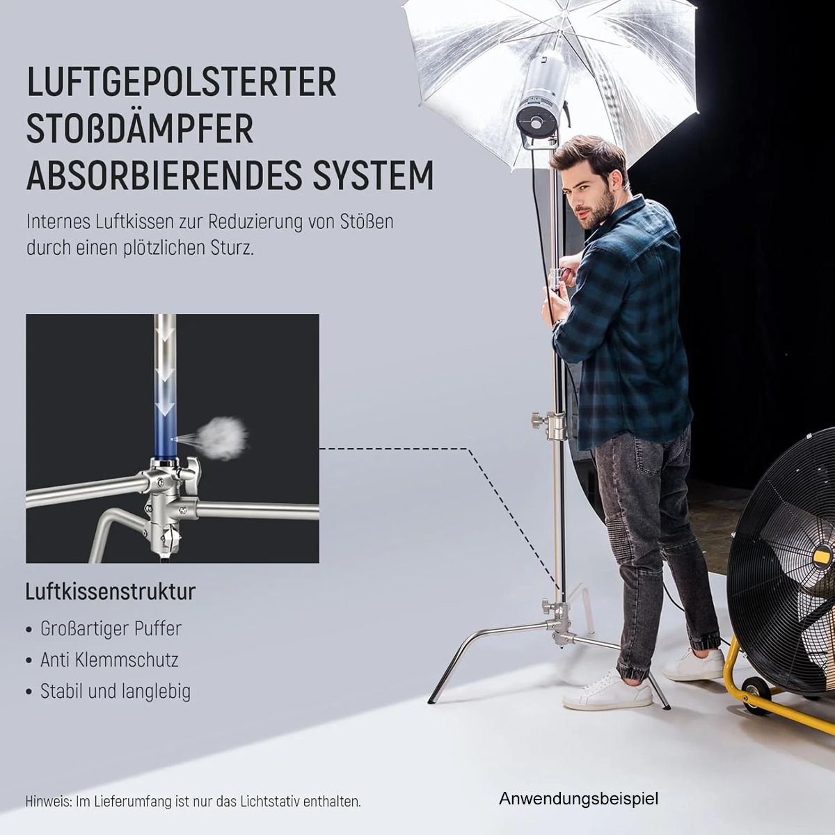 NEEWER SC320AC Premium C-Stand Galgenstativ