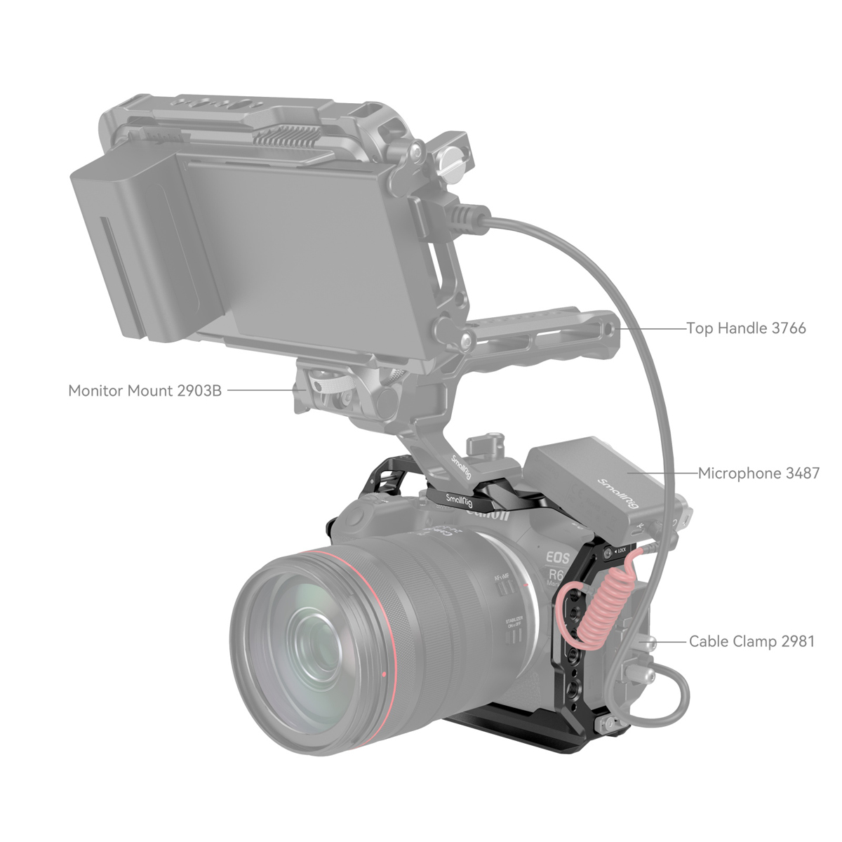 SmallRig 4159 Cage für Canon EOS R6 II 6941590012148