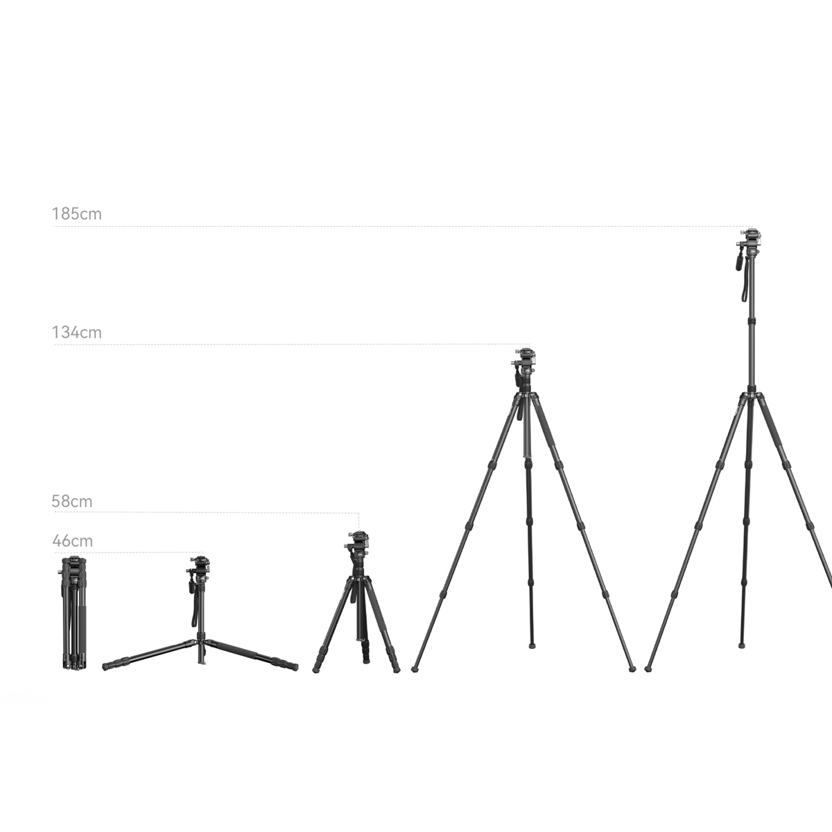 SmallRig 4307 FreeBlazer Videostativ aus Aluminium 6941590013800