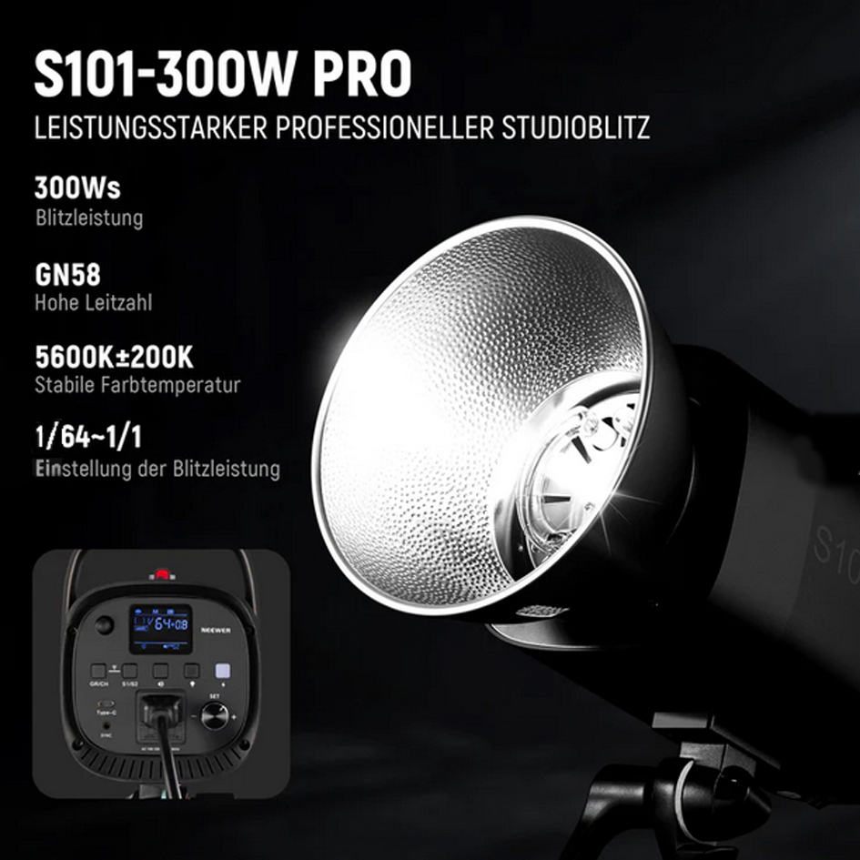 NEEWER S101-SET, 300 Watt Studio-Blitz- Set NEEWER S101-SET, 300 Watt Studio-Blitz- Set