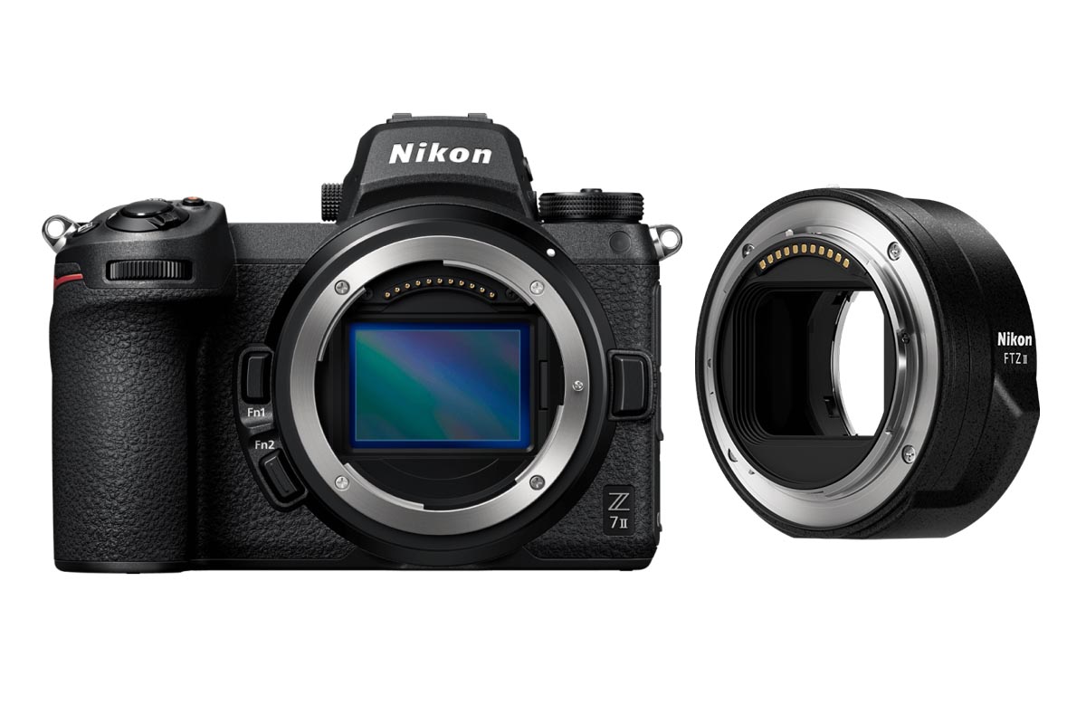 Nikon Z7 II Set mit Nikon FTZ II Bajonettadapter