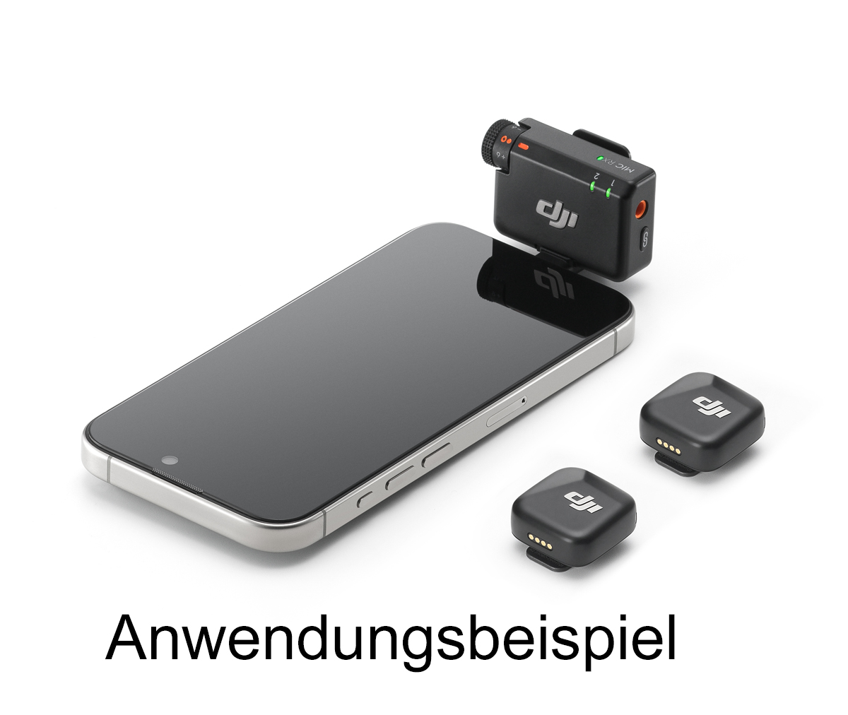 DJI MIC Mini (2 TX + 1 RX+Charging Case) 2 Sender+1 Empfänger, Funkmikrofonsystem 6941565991454