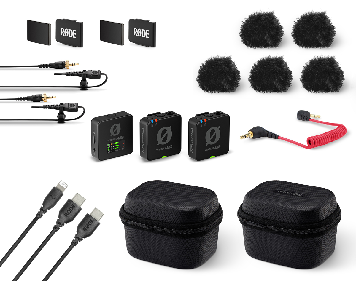 Rode Wireless PRO Profi-Set (Sender/Empf /Lav.Mikro) Drahtlos Mikrofonsystem 0698813010943