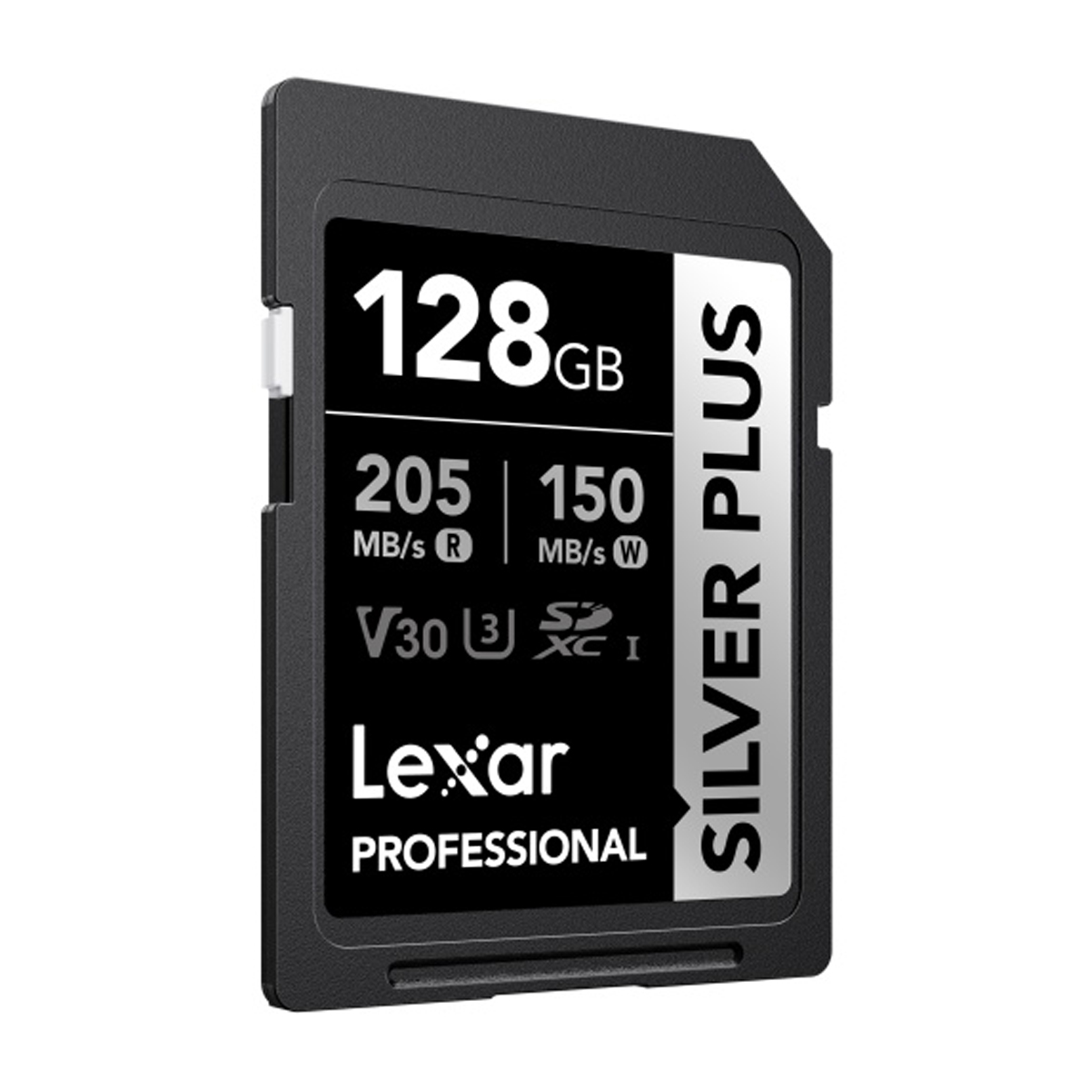 Lexar Silver Plus SDXC UHS-I 128GB U3 V30 R205/W15 0843367134137