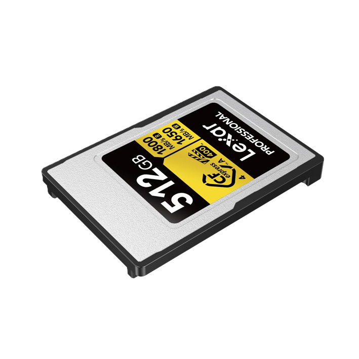 Lexar CFexpress PRO Type A Gold 512 GB 4.0 Series R1800/W1650MB/s - VPG400 Lexar CFexpress PRO Type A Gold 512 GB 4.0 Series R1800/W1650MB/s - VPG400