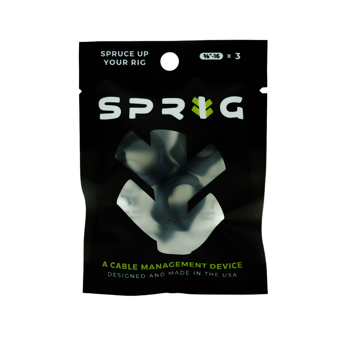 Sprig 3er Pack Black (3/8"-16) Kabel- Management 0850026670097