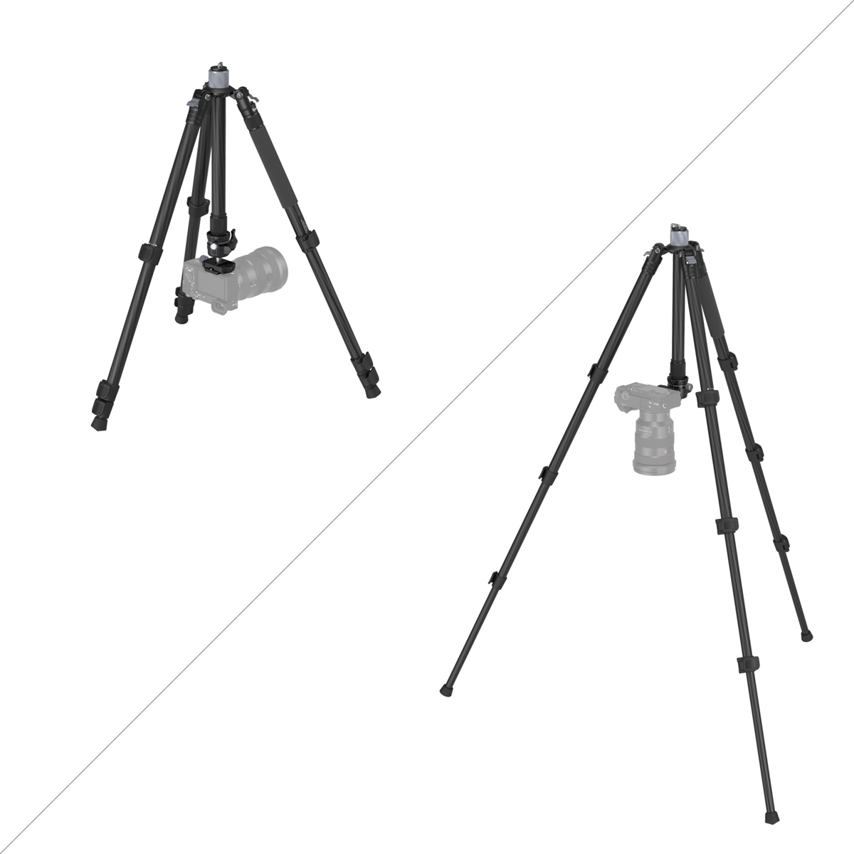 SmallRig 4059 Carbon-Stativ mit Mittelsäule AP-20 6941590010298