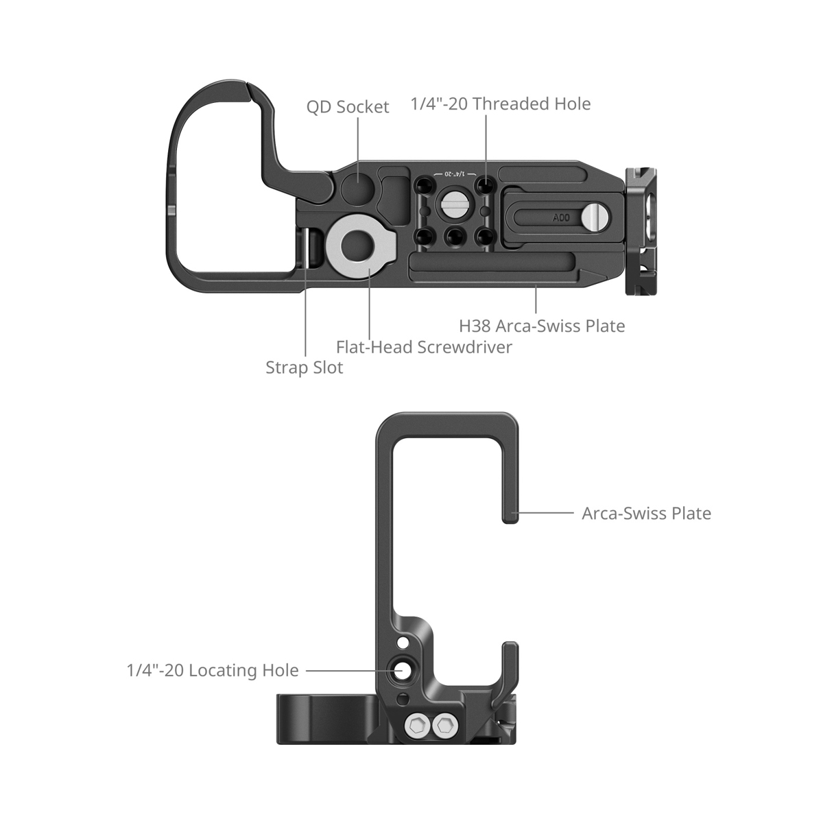 SmallRig 5256 L-förmige Montage Platte für Nikon Z 6941590023601