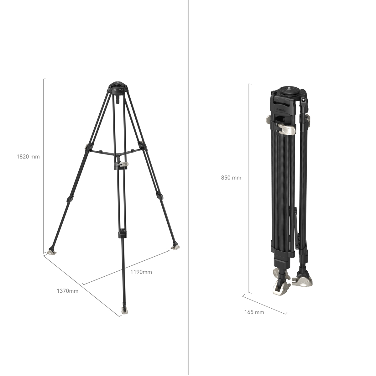 SmallRig 4167 FreeBlazer Heavy-Duty Stativ aus Car 6941590012254