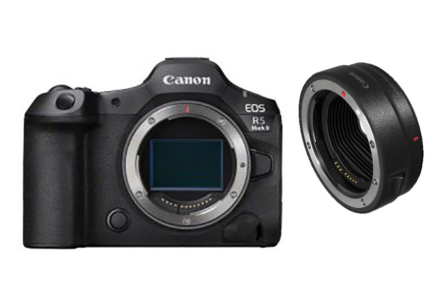 Canon EOS R5 Mark II Set mit EF - EOS R Bajonett Adapter Canon EOS R5 Mark II Set mit EF - EOS R Bajonett Adapter