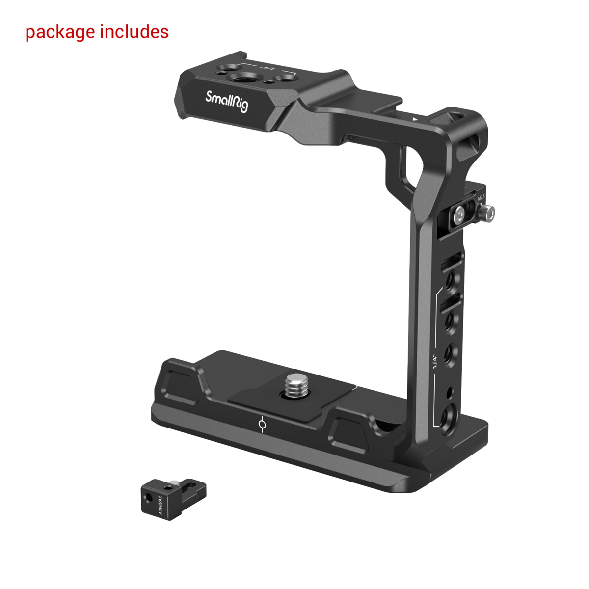 SmallRig 3639 Kamera Halbkäfig für Sony Alpha 7 IV 6941590008042