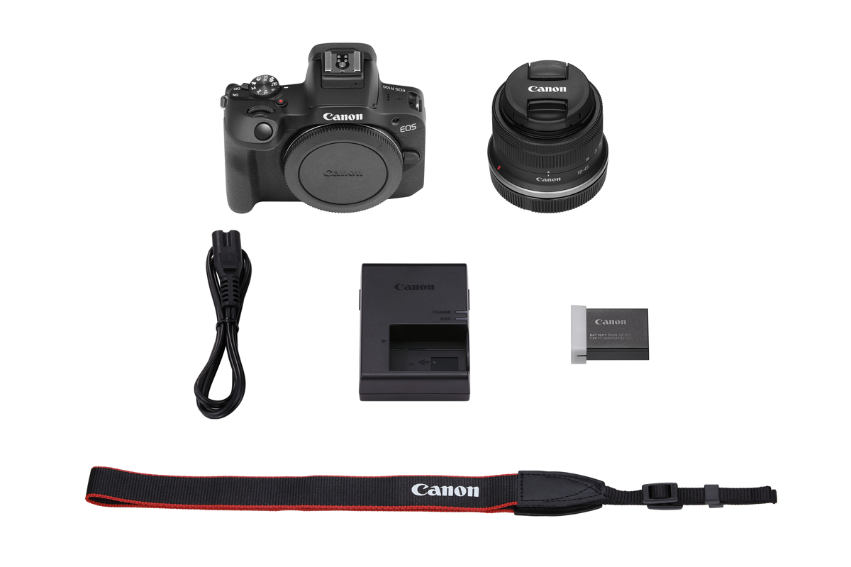 Canon EOS R100 + Canon RF-S 18-45 mm 1:4.5-6.3 IS STM 4549292214598