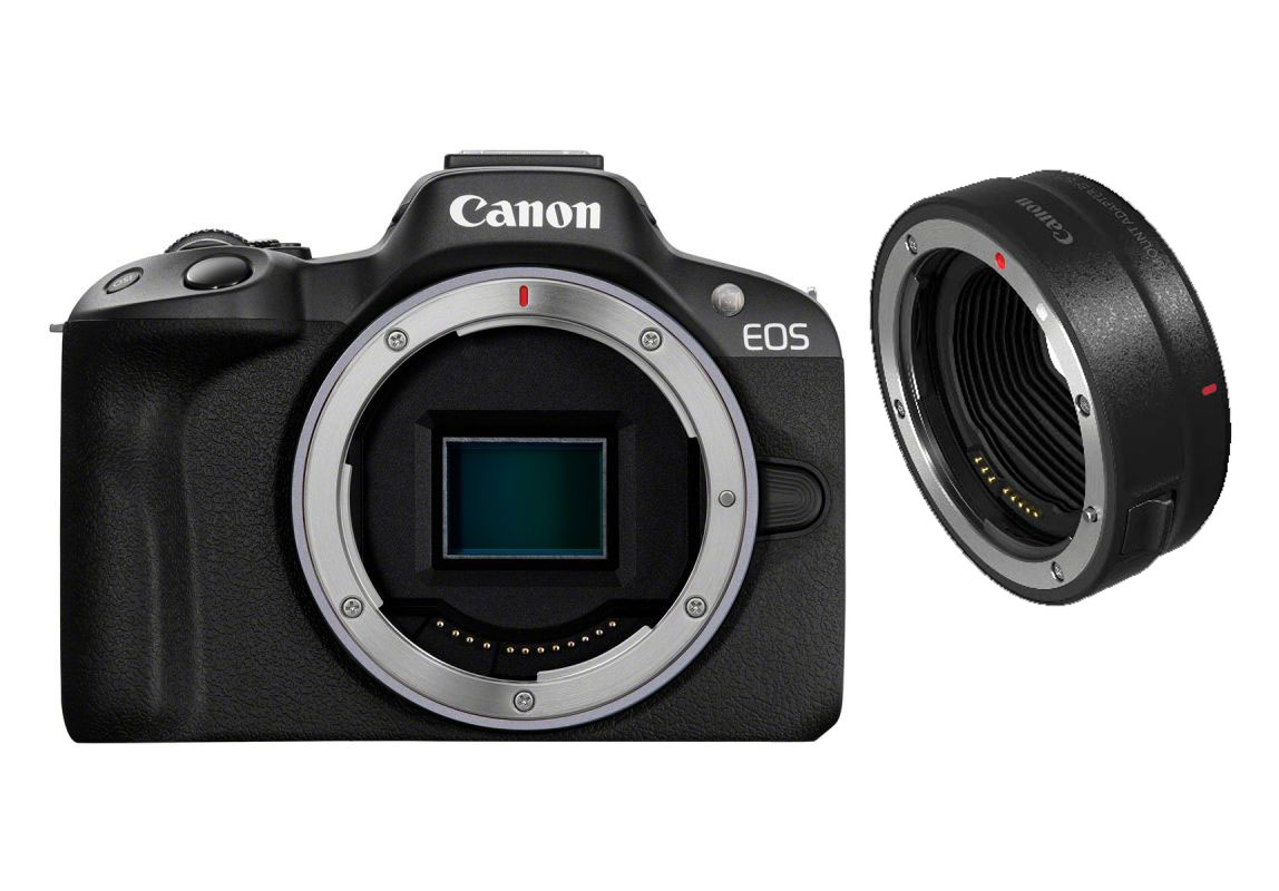 Canon EOS R50 Set mit EF - EOS R Bajonetter Adapter Canon EOS R50 Set mit EF - EOS R Bajonetter Adapter