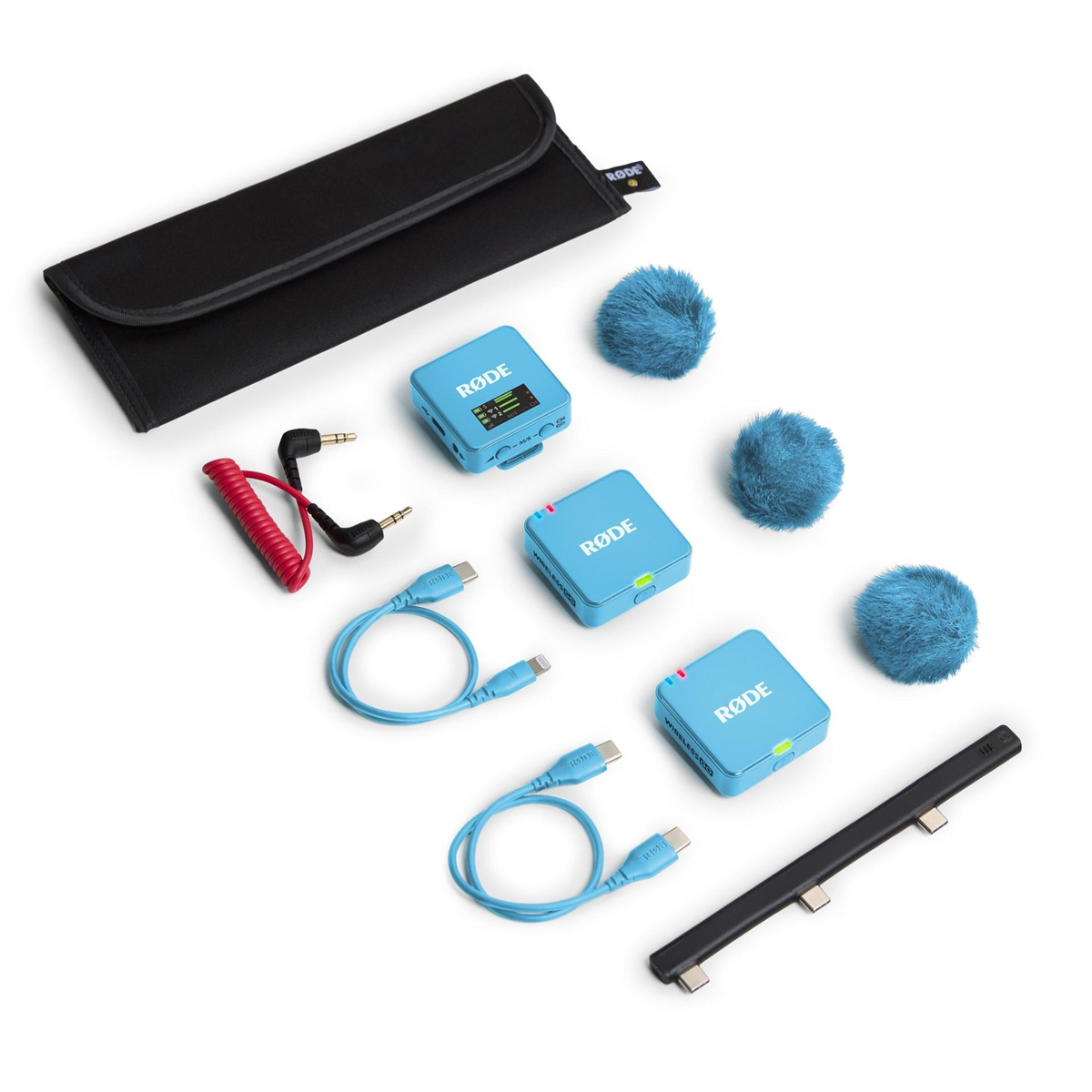 Rode Wireless GO (Gen. 3) Blue, digital Mikrofonsystem, 2-Kanal, drahtlos