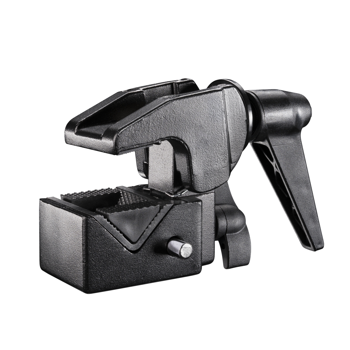 Walimex Superklemme (Super Clamp) schwarz - 90 x 50 x 100 mm - Klemmbereich ca. 10-60 mm - mit 5/8" Spigot Aufnahme - für runde und eckige Stangen und Objekte Walimex Superklemme (Super Clamp) schwarz - 90 x 50 x 100 mm - Klemmbereich ca. 10-60 mm - mit 5/8" Spigot Aufnahme - für runde und eckige Stangen und Objekte