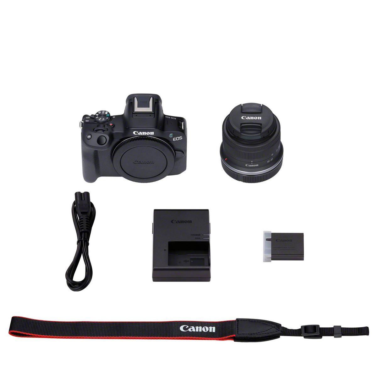 Canon EOS R50 + RF-S 18-45mm IS STM schwarz Kamerakit | 150€ Sofortrabatt 4549292205046