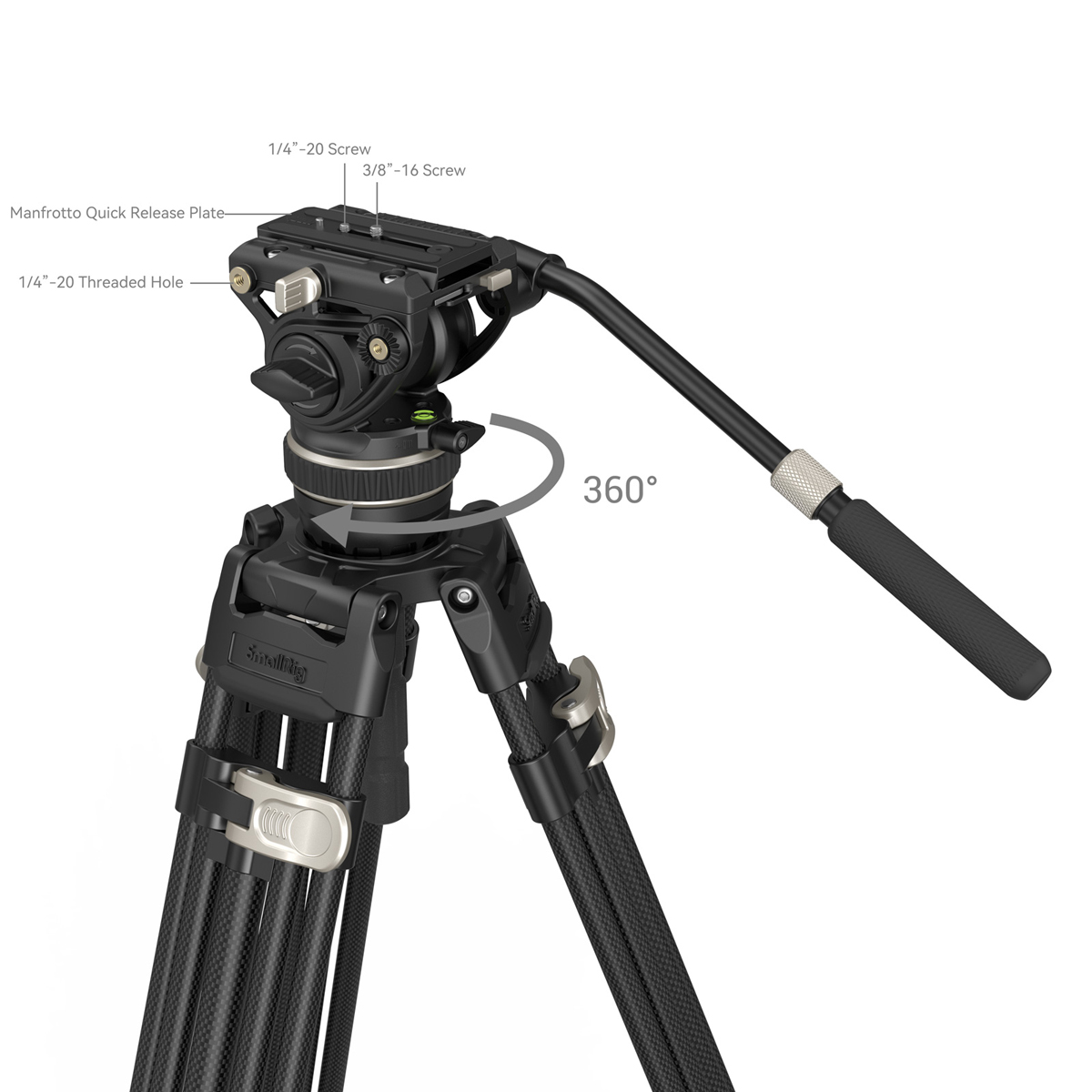 SmallRig 3989 FreeBlazer Heavy-Duty Carbon Videost 6941590012087