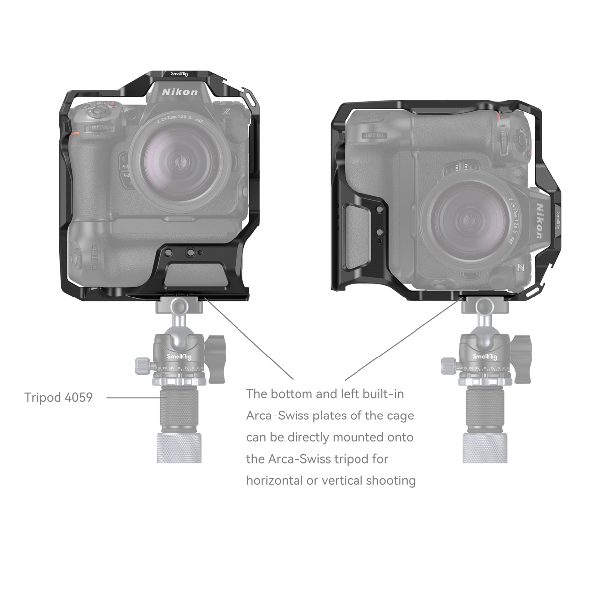 SmallRig 3982 Cage für Nikon Z 8 mit MB-N12 Batter 6941590010281
