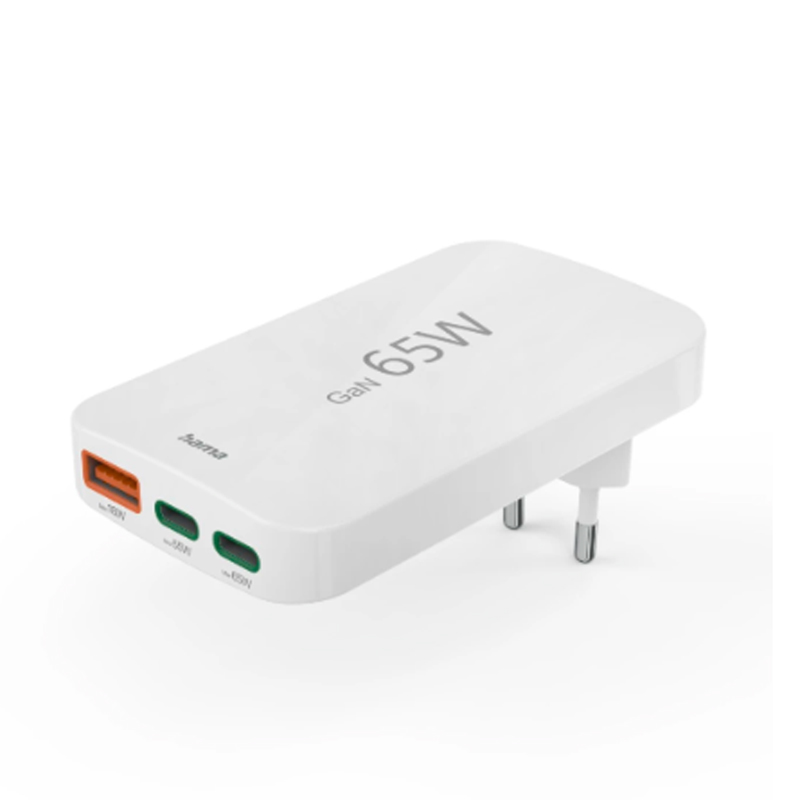 Hama 65W Schnellladegerät PD, 2x USB-C, 1x USB-A, 4047443532329