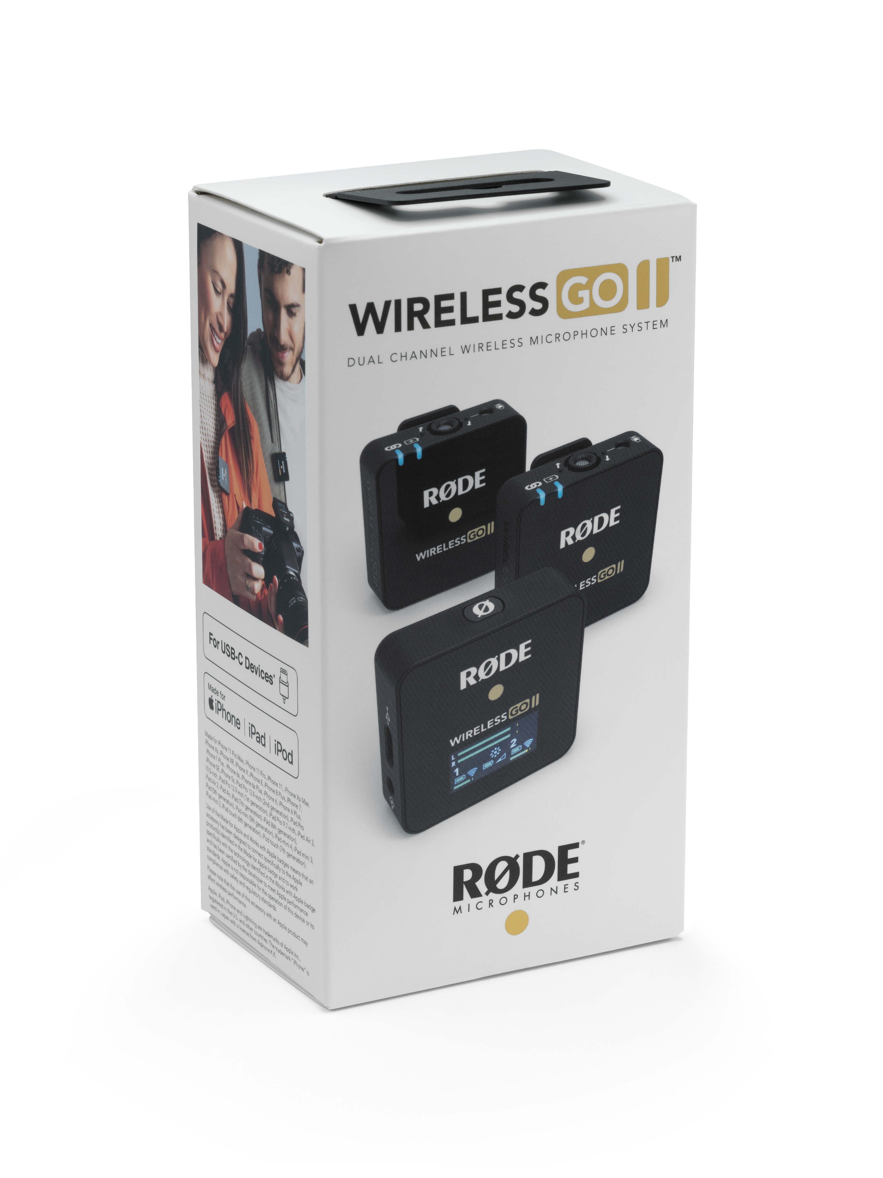 Rode Wireless GO II digitales 2-Kanal Drahtlos Mikrofonsystem 0698813007110