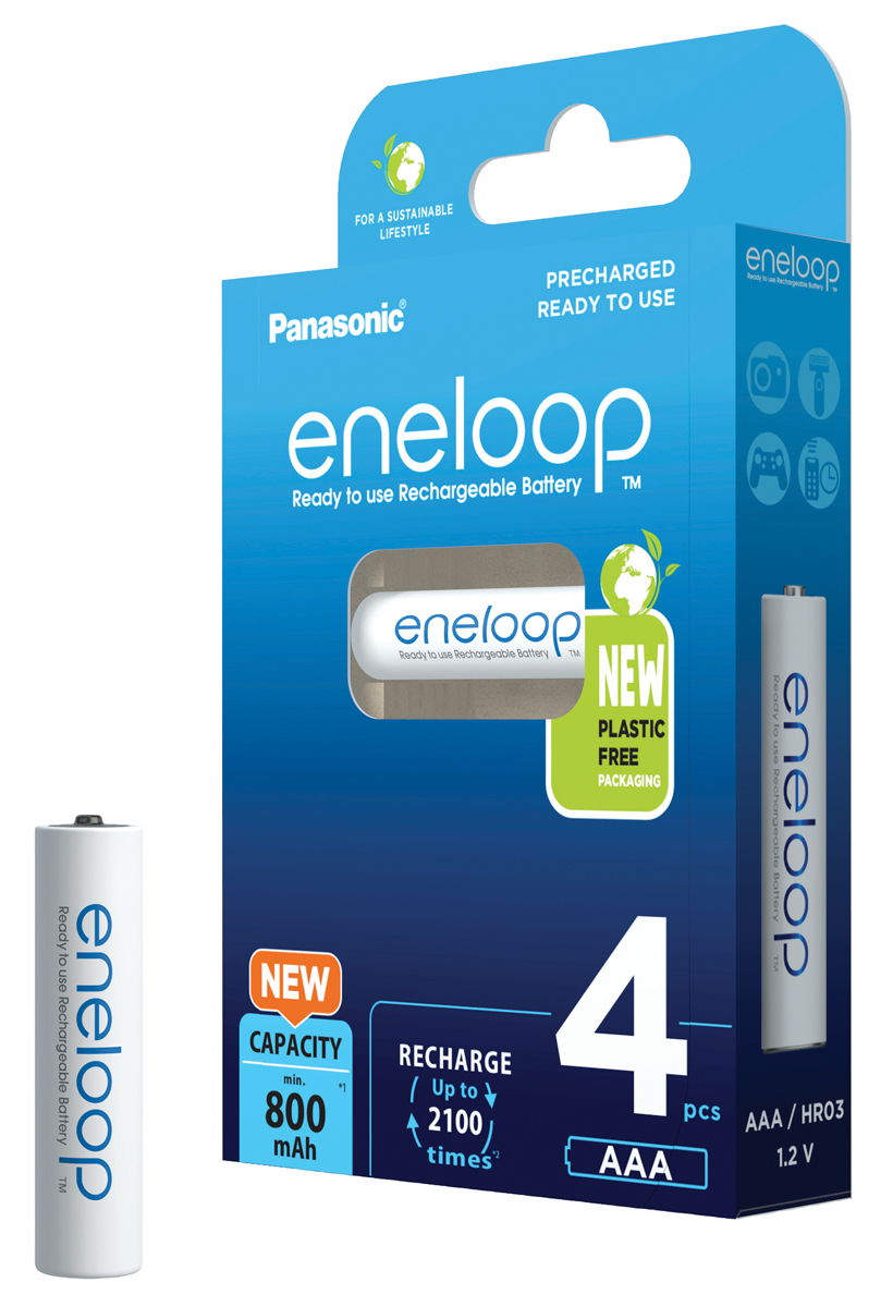 Panasonic eneloop AAA 800 mAh 4er Micro Blister (B 5410853064305