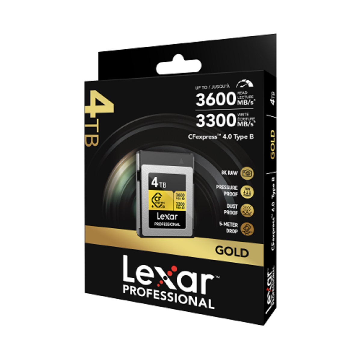 Lexar CFexpress 4 TB PRO Type B GOLD 4.0 Serie R3600/W3300 MB/s