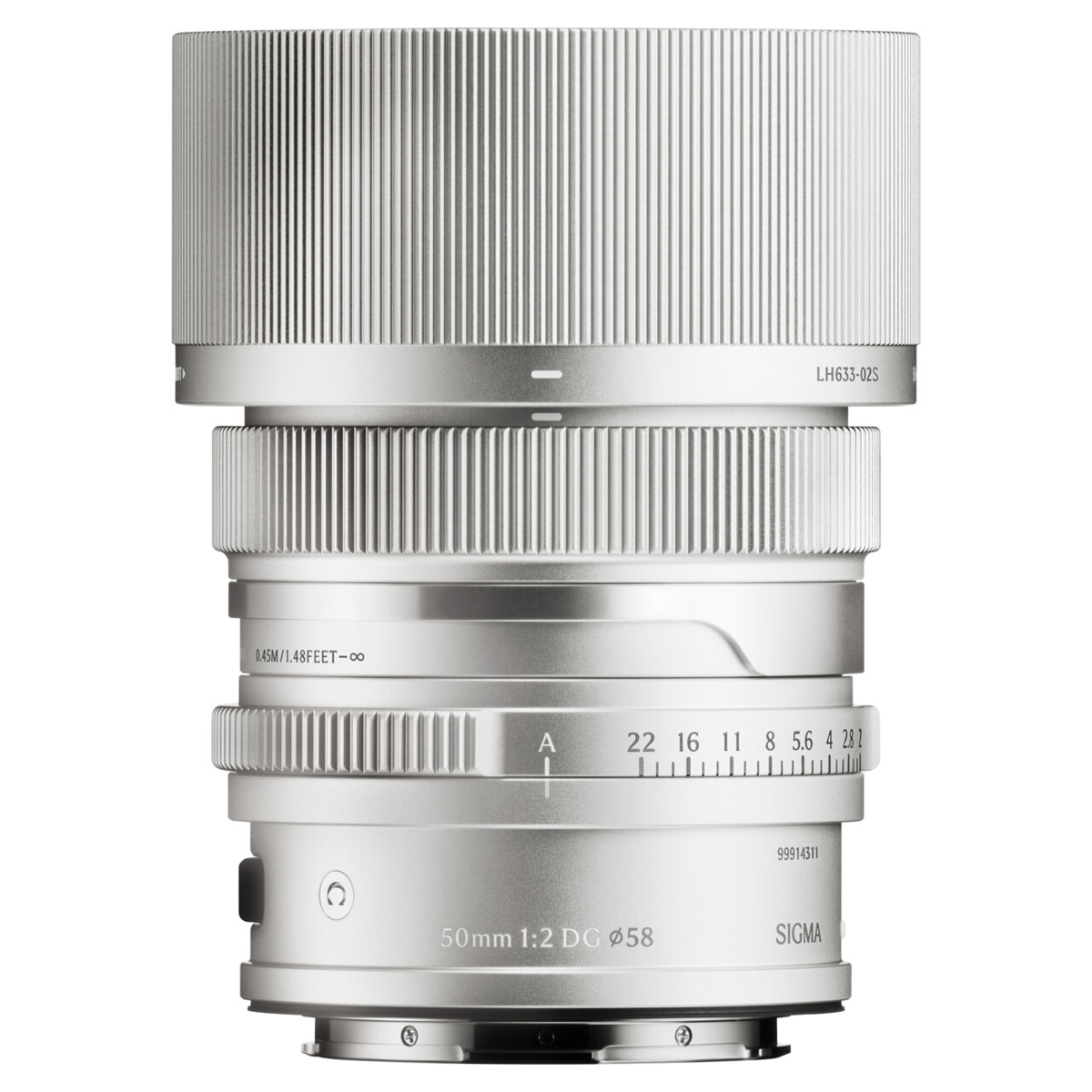 Sigma Contemporary 2,0/50 mm DG L-Mount silber, Objektiv 0085126942014