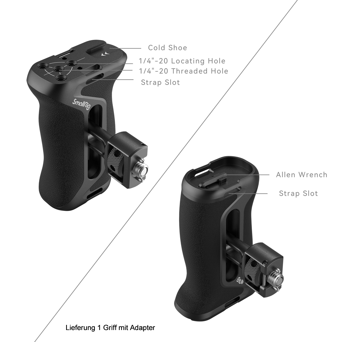 SmallRig 4346 Seitenhandgriff mit Two-in One Lokal 6941590014340