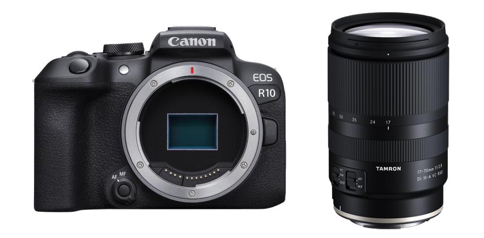 Canon EOS R10 Set mit Tamron 17-70mm f/2.8 Di III-A VC VXD für Canon RF-Mount