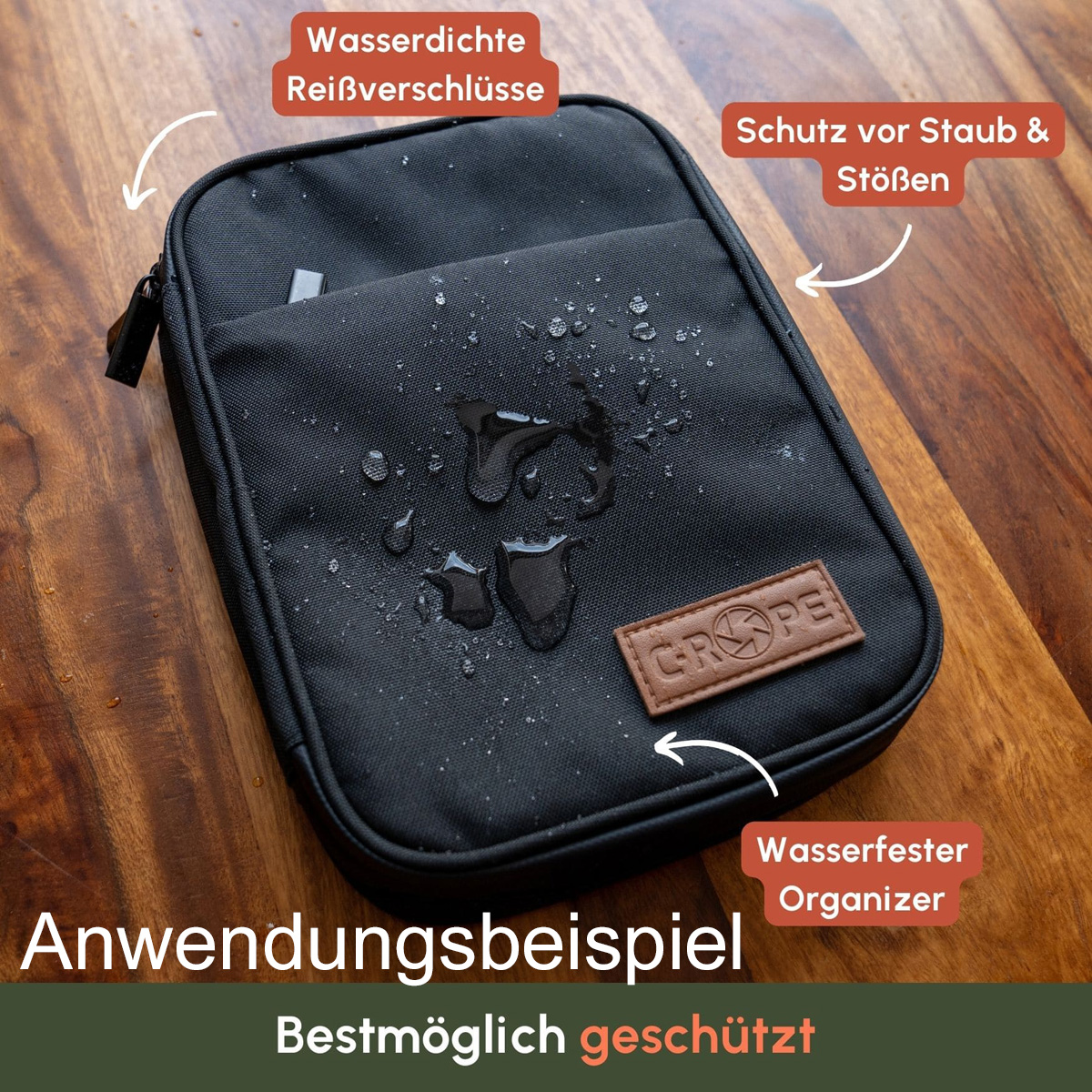 C-Rope Kabeltasche Elektronic Organizer 25x18x5 cm 4260572671091